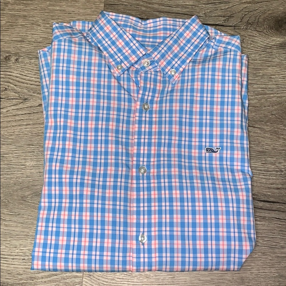 Vineyard Vines button up whale shirt